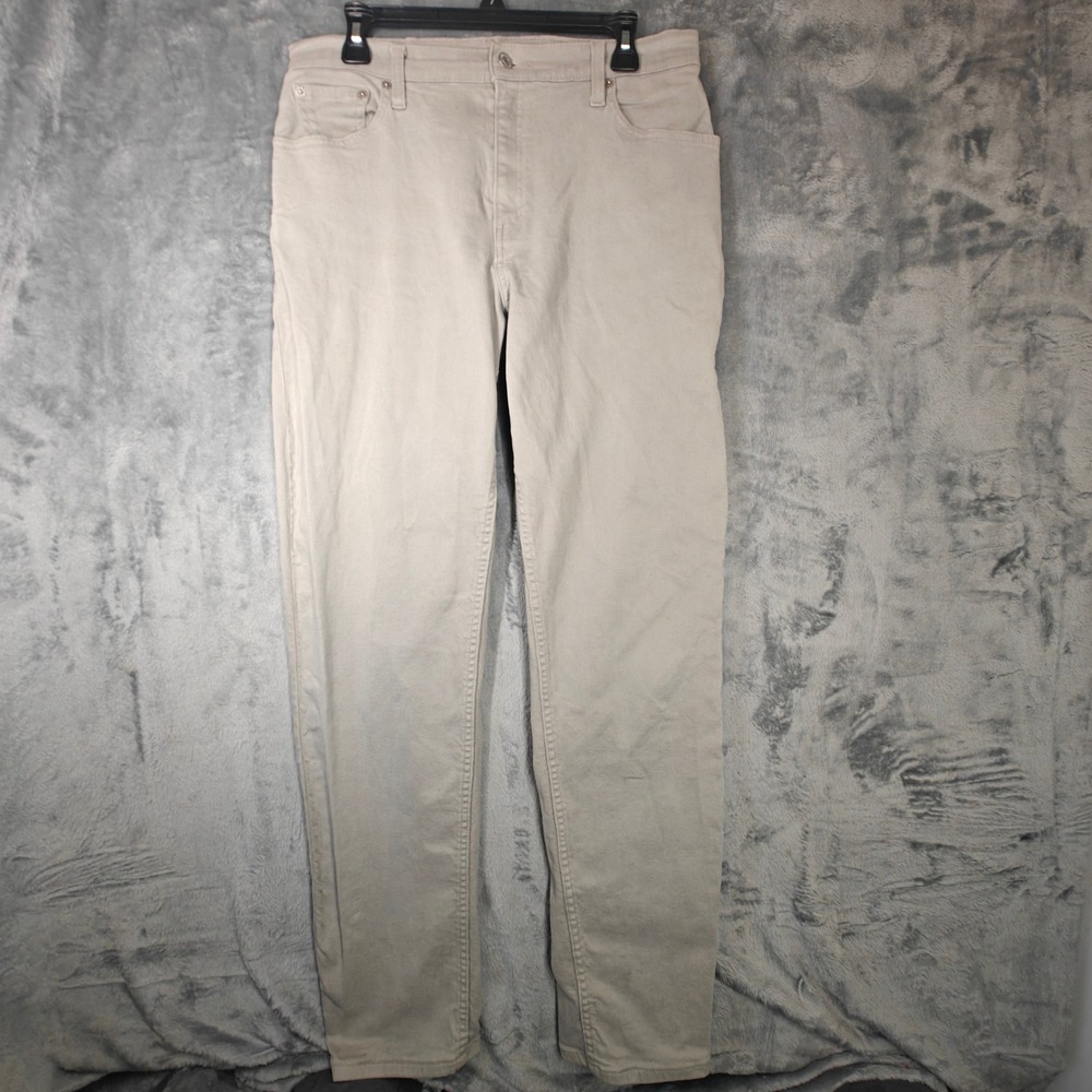 Vintage 90s Levis 550 Relaxed Fit Leg Pants Womens 14 MIS L Fits 31x31 Khaki VTG